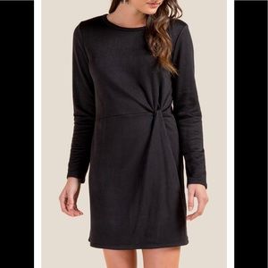 Francesca’s Black Dress with Knot Detail
